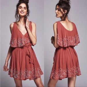 Free People Sylvia Beaded Wrap Dress Size Small